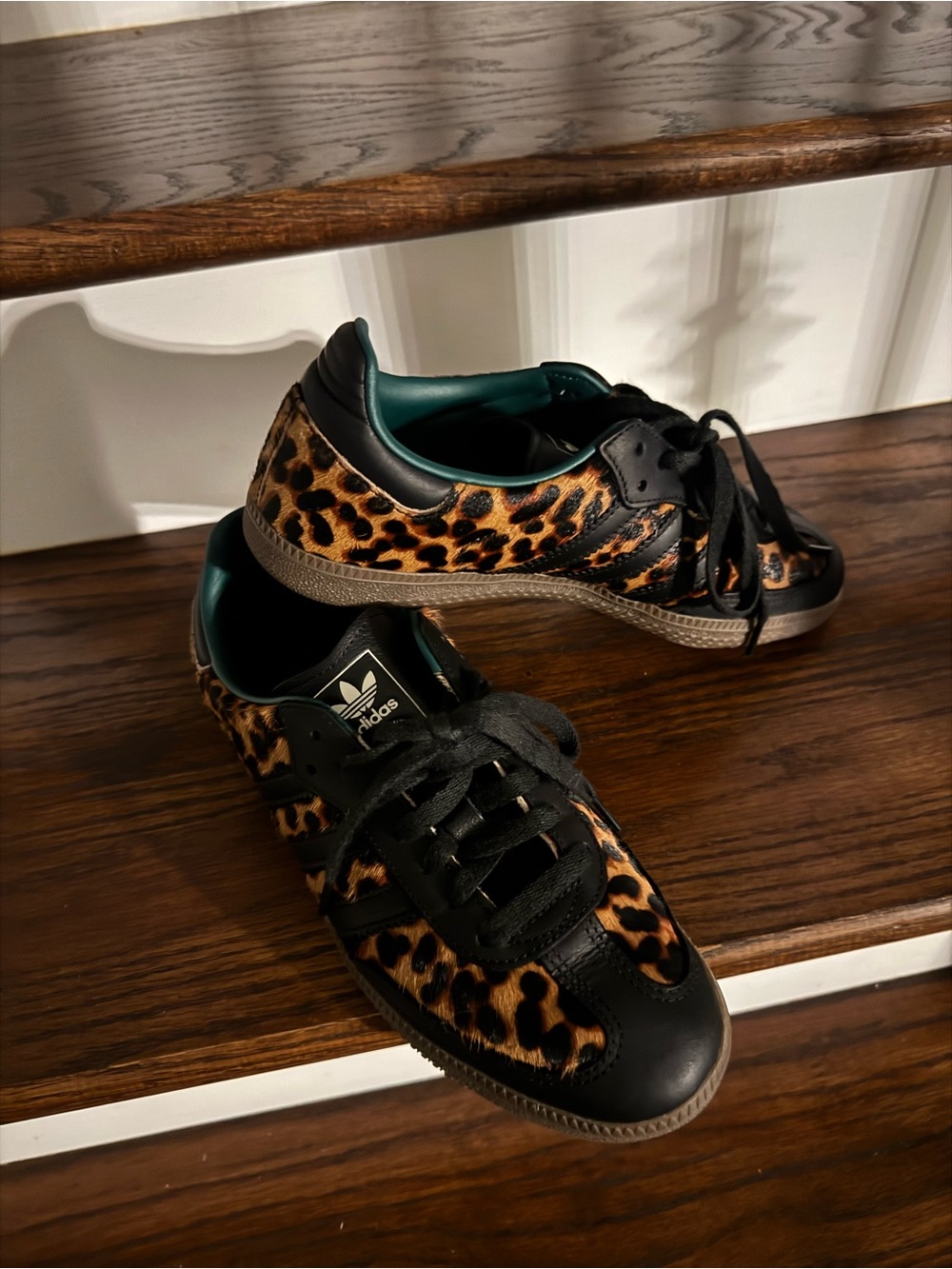 Adidas Samba OG Leopard Pony Hair Sneakers – Women’s US 8 - Picture 7 of 8